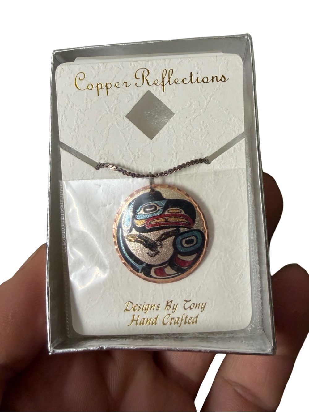 New Copper Reflections Replacement Chain Necklace Rhodium Plated Anti-Tarnish